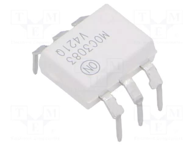 Optotriac; 4.17kV; Uout: 800V; PDIP6; Ch: 1; MOC3083M; 1.5kV/μs ONSEMI MOC3083TVM