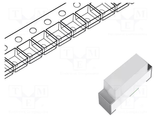 LED; amber; SMD; 0603; 140mcd; 1.6x0.8x0.6mm; 120°; 20mA; λd: 605nm Inolux IN-S63BTA