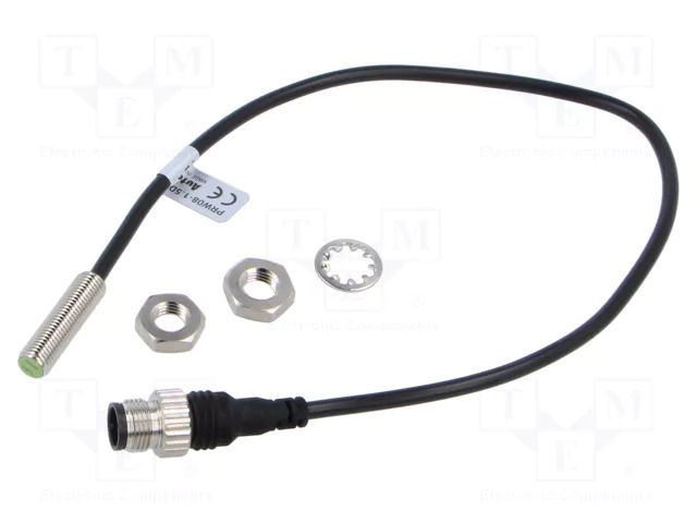 Sensor: inductive; OUT: NPN / NO; 0÷1.5mm; 10÷30VDC; M8; 0.3m; IP67 AUTONICS PRW08-1.5DN