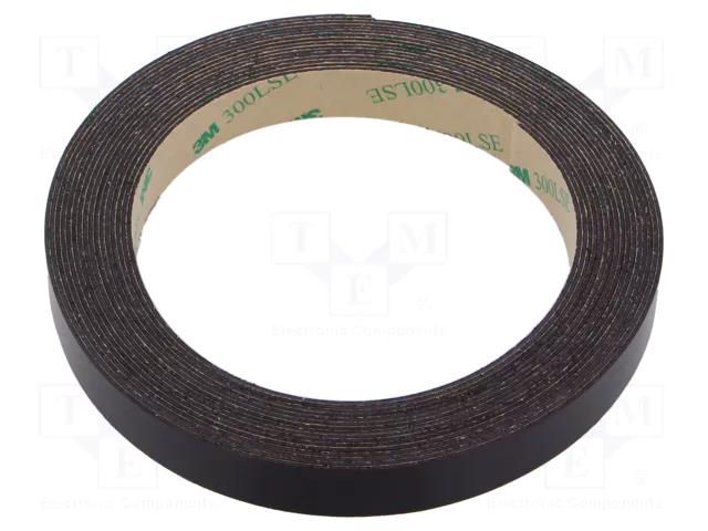 Tape: magnetic; W: 12mm; L: 5m; Thk: 0.84mm; acrylic; brown; -40÷71°C 3M 3M-1316-12-5