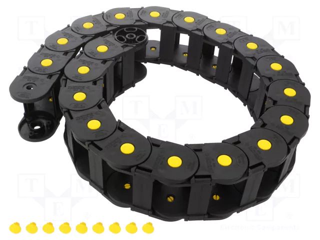 Cable chain; MEDIUM; Bend.rad: 150mm; L: 1000mm; Int.height: 35mm BREVETTI 435MU040150