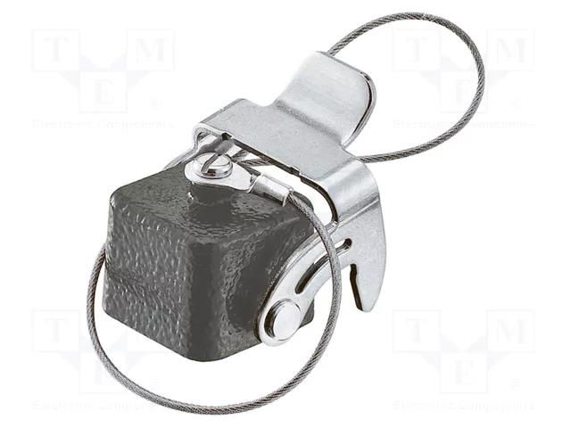 Cover; Han® M; size 3A; with latch; zinc alloy; IP44,IP65,IP67 HARTING 09370035402