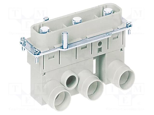 Connector: HDC; contact insert; male; 200A; 2kV; PIN: 3; size 24B HARTING 09380052622