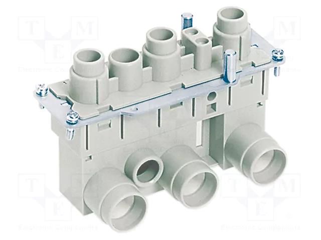 Connector: HDC; contact insert; female; 200A; 2kV; PIN: 3; size 24B HARTING 09380052722