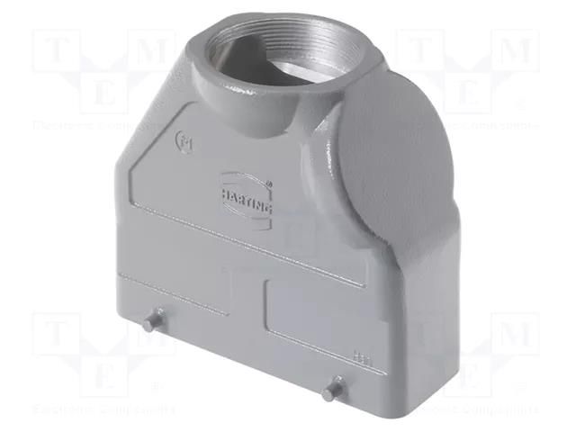 Enclosure for connectors: HDC; Type: high; Gland: M50 HARTING 19300240429
