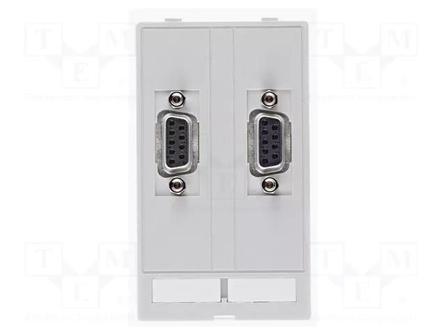 Data module (2x SUB-D9, f-m) HARTING 39500030020