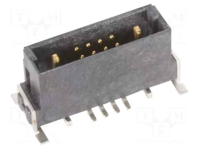 Connector: PCB to PCB; socket; male; PIN: 10(2+8); straight; SMT HARTING 15722082601000