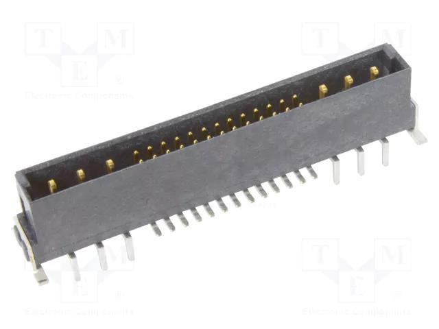 Connector: PCB to PCB; socket; male; PIN: 32(6+26); straight; reel HARTING 15726262701000