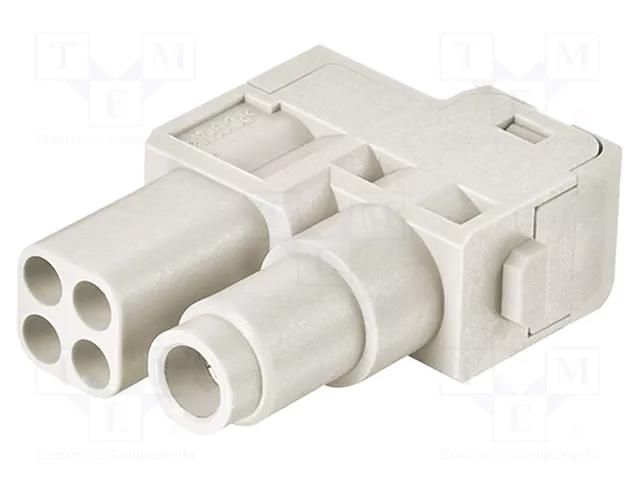 Connector: HDC; module; female; 16A,70A; 400V,1kV; Han-Modular® HARTING 09140052742