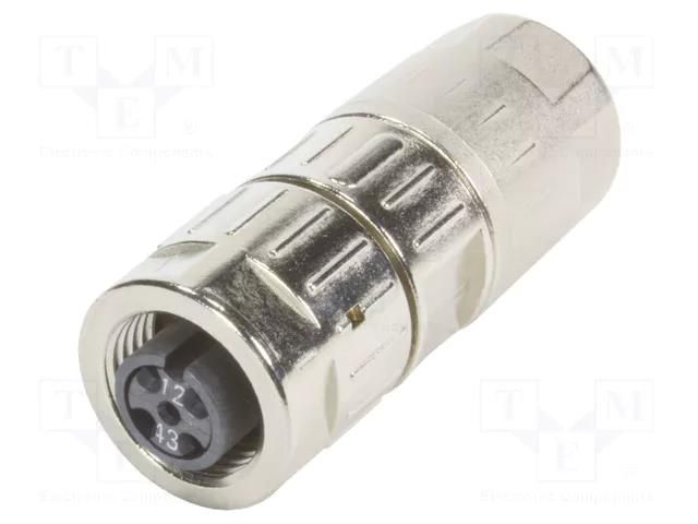 Circular connector M12-SD-CC-IDC-4P-DCOD-F-STR-SHLD HARTING 21033822410