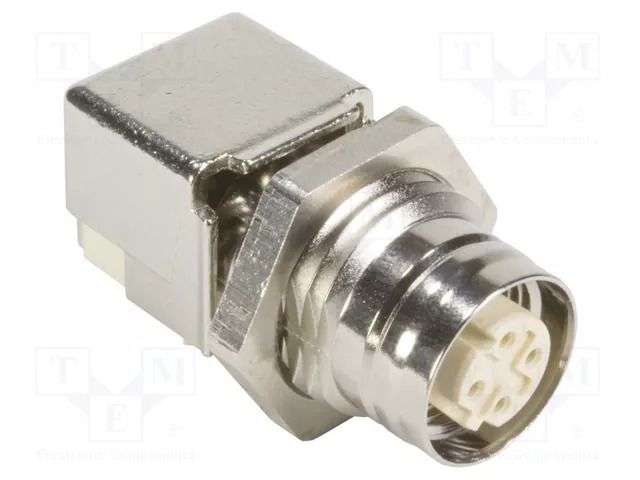 PIN: 8; for panel mounting,on PCBs,front side nut; plug HARTING 21033814434