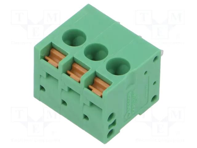 PCB terminal block; 5mm; ways: 3; on PCBs; THT,snap-on; terminal DEGSON ELECTRONICS DGPS2.5FR5.0-03P14