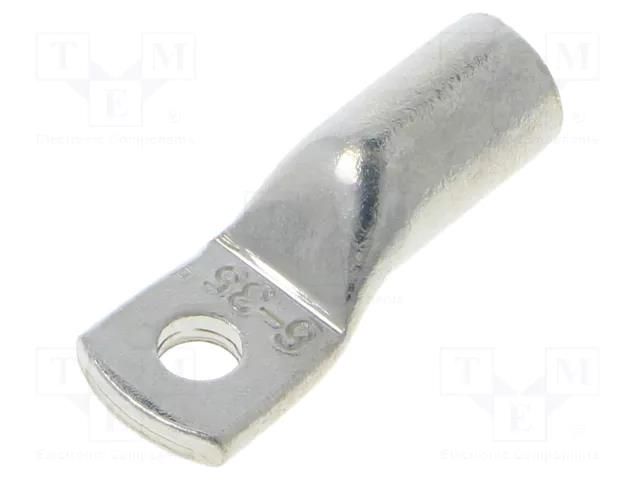Tip: ring tube; M6; 35mm2; crimped; for cable; tinned; copper; 6.4mm ERKO KCZ-6-35/1