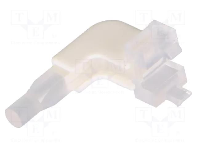 Fiber for LED; Ø2.8mm; L: 17mm; No.of mod: 1; Front: flat; H: 10mm BIVAR RLP1-400-650