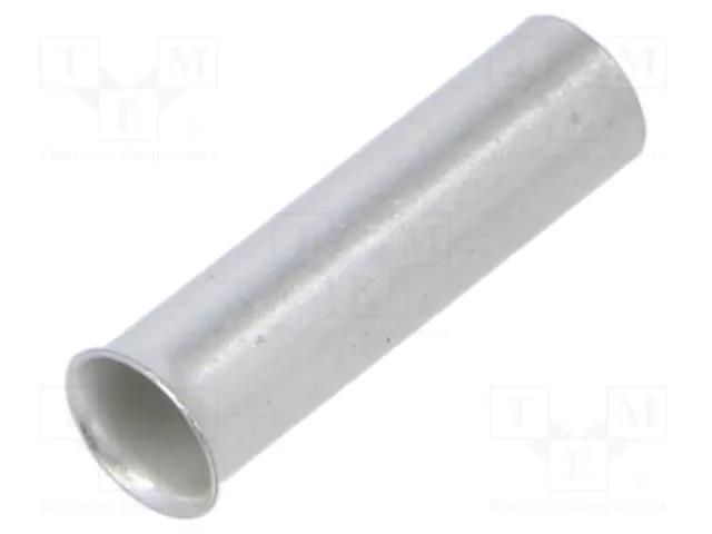 Tip: bootlace ferrule; non-insulated; copper; 6mm2; 15mm; tinned ERKO TA-6-15/100