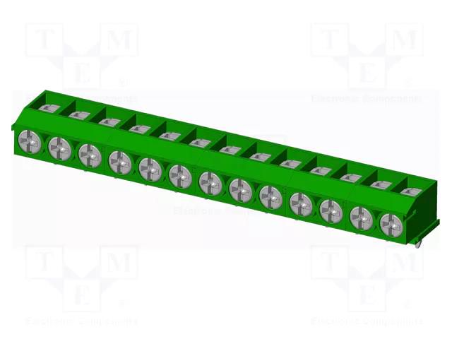 Connector: PCB terminal block; terminal; T3; 8A; PIN: 13; straight AMPHENOL ANYTEK T31304530000G