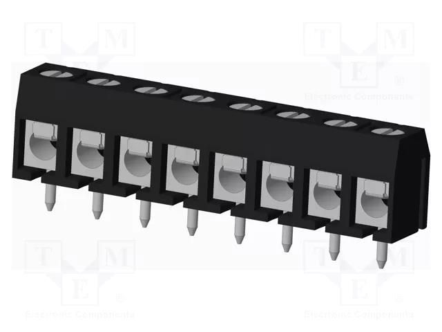 Connector: PCB terminal block; terminal; TC; PIN: 8; on PCBs; 1x8 AMPHENOL ANYTEK TC080303C500G