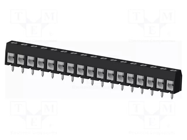 Connector: PCB terminal block; terminal; TC; PIN: 17; on PCBs; 1x17 AMPHENOL ANYTEK TC170303C500G