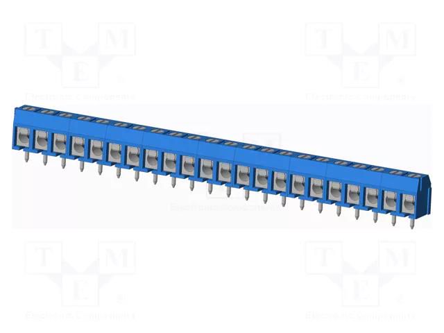 Connector: PCB terminal block; terminal; TC; 16A; PIN: 22; angled AMPHENOL ANYTEK TC2203620000G