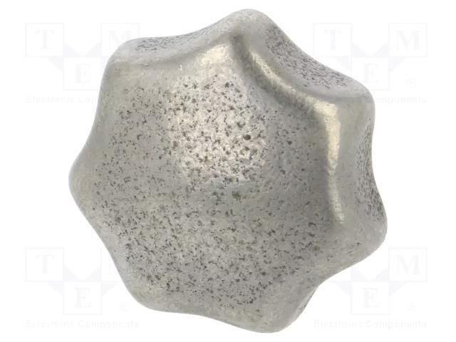 Knob; Ø: 40mm; cast iron; Ømount.hole: 8mm; DIN 6336 ELESA+GANTER DIN6336-GG-40-B8-C