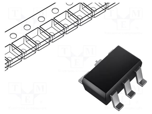 IC: voltage regulator; LDO,linear,fixed; 5V; 300mA; SOT89-5; SMD TOREX XC6209F502PR-G