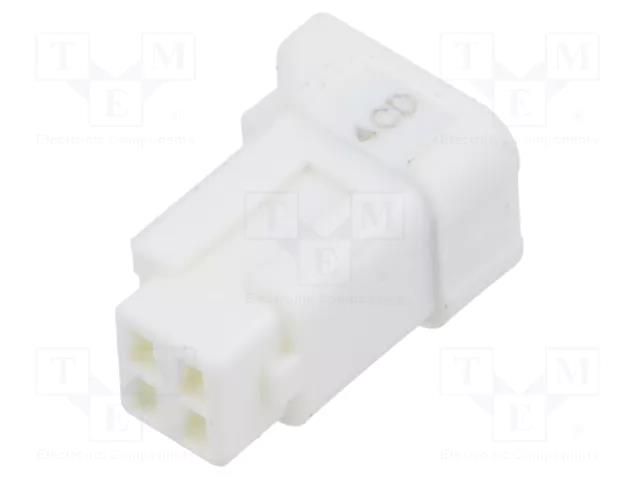 Connector: wire-wire/PCB; plug; female; DF62W; PIN: 4; straight HIROSE DF62WC-4S-22C