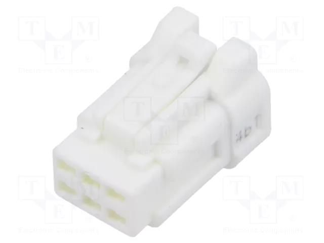 Connector: wire-wire/PCB; plug; female; DF62W; PIN: 6; straight HIROSE DF62WC-6S-22C
