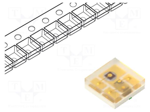 LED; red/blue; SMD; 0202; 0.65x0.65x0.25mm; 140°; 5mA KINGBRIGHT ELECTRONIC KPGB-0607VBA1SEEKT