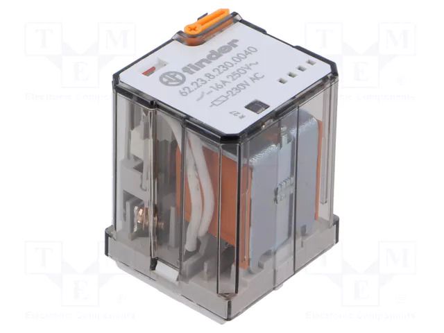 Relay: electromagnetic power; 3PDT; Ucoil: 230VAC; Icoil: 10.5mA FINDER 62.23.8.230.0040