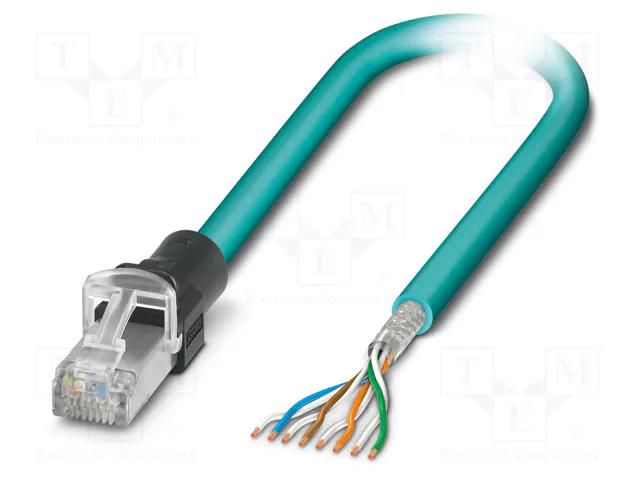 Patch cord; wires,RJ45 plug; S/FTP; 6a; stranded; Cu; PUR; 1m; 26AWG PHOENIX CONTACT 1113202