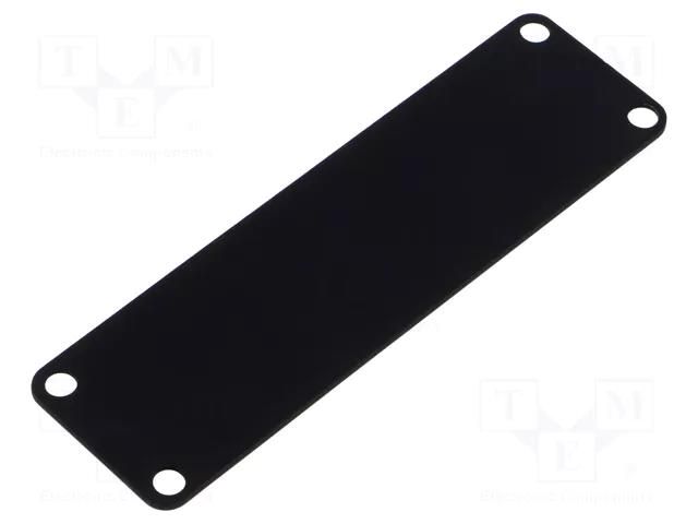 Front panel; aluminium; 1455; black; 10pcs. HAMMOND HM-1455LALBK-10