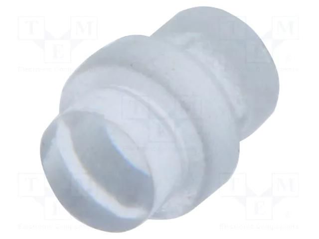 Fiber for LED; Ø3mm; L: 2.5mm; round; Front: flat; straight; PLP1 BIVAR PLP1-100-F