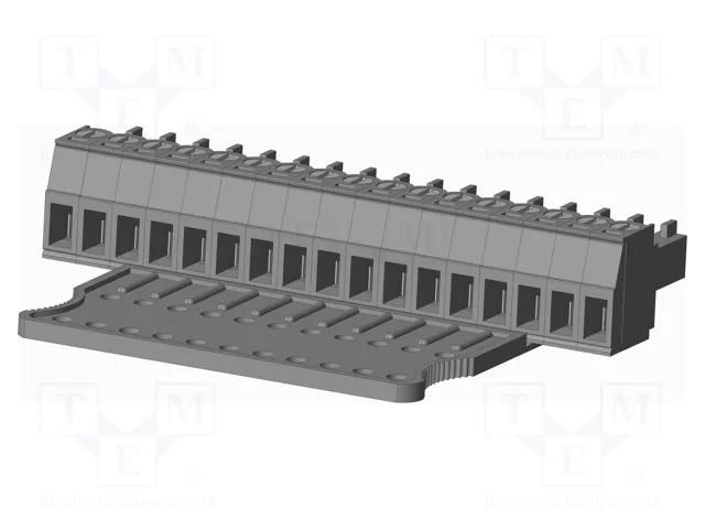 Pluggable terminal block; 3.5mm; straight; plug; female; grey AMPHENOL ANYTEK TJ1711840000G