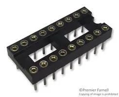 SOCKET IC, DIL, 0.3", 18WAY 2227MC-18-03-08-F1