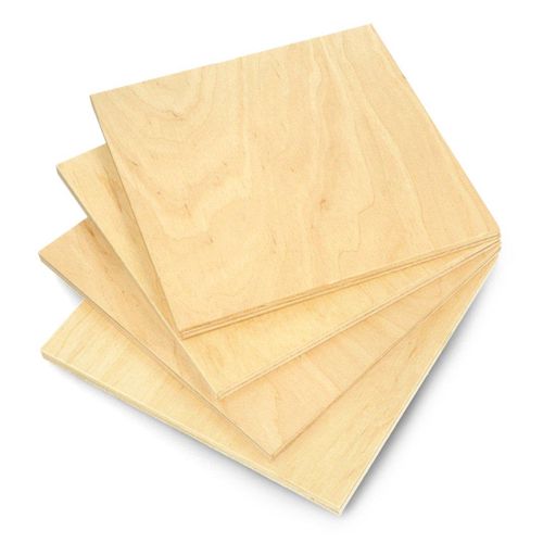 Birch plywood - 8mm - format 160x160mm - 4pcs. OLW-20472 5904422381103