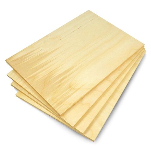 Birch plywood - 8mm - format 297x210mm - 4pcs. OLW-20473 5904422381110