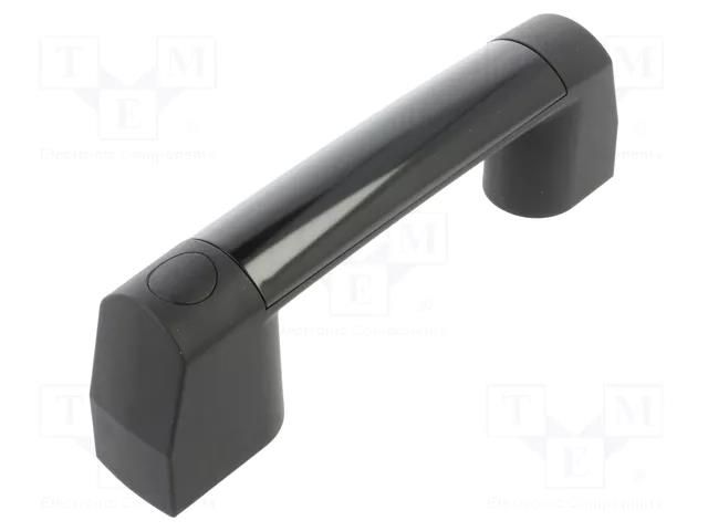 Holder; technopolymer PA; black; H: 65mm; L: 212.5mm; W: 65mm; handle ELESA+GANTER M.2000/180-B-M6