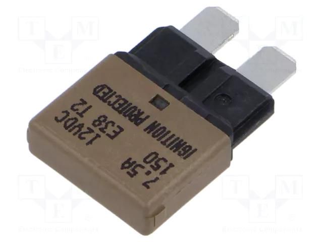 Fuse: thermal; 7.5A; 12VDC; automotive; 20.5mm; E38 GLOSO 84123