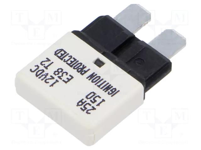 Fuse: thermal; 25A; 12VDC; automotive; 20.5mm; E38 GLOSO 84127