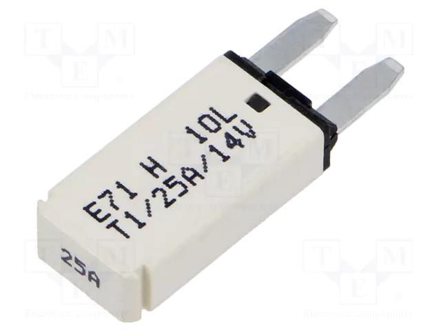 Fuse: thermal; 25A; 14VDC; automotive; 12.45mm; E71 GLOSO 86106