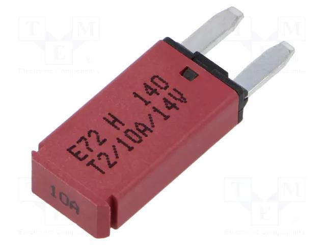 Fuse: thermal; 10A; 14VDC; automotive; 12.45mm; E72 GLOSO 86123