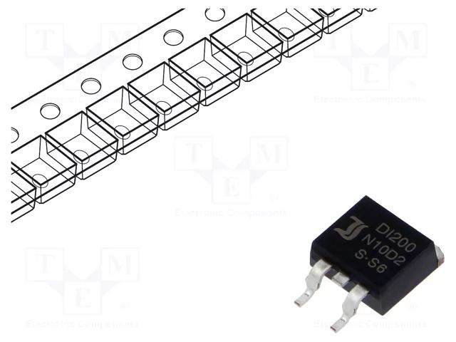 Transistor: N-MOSFET; unipolar; 100V; 185A; Idm: 950A; 340W DIOTEC SEMICONDUCTOR DI200N10D2-DIO