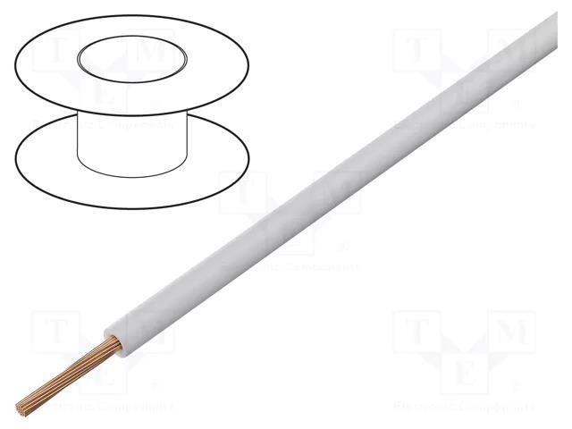 Wire; SiF; 1x2.5mm2; stranded; Cu; silicone; white; -50÷180°C SYNFLEX 3710-0250-14