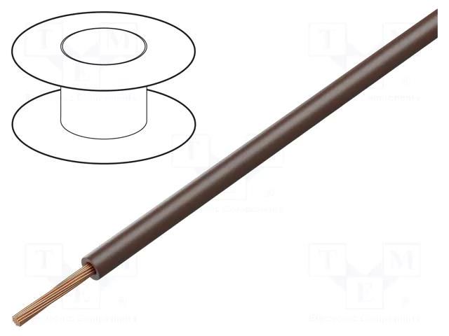 Wire; BETAtherm® 155 UL/cUL; 1x18AWG; stranded; Cu; brown; 600V SYNFLEX 3660-0080-20