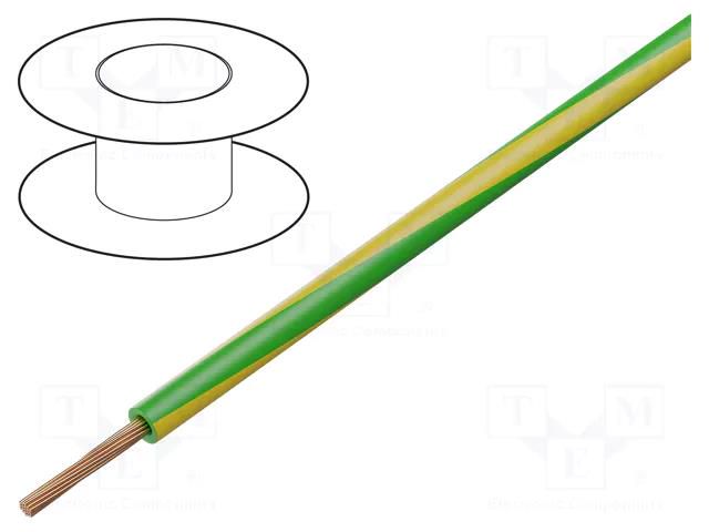 Wire; BETAtherm® 155; 1x0.5mm2; stranded; Cu; yellow-green SYNFLEX 3640-0050-50