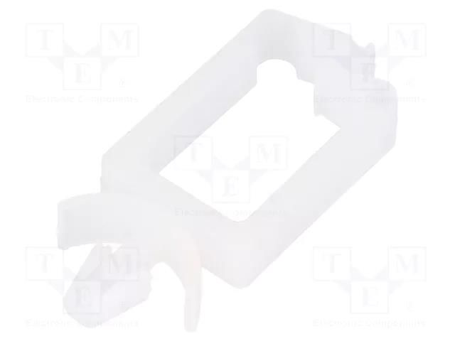 Snap handle; polyamide; natural; Cable P-clips HELLERMANNTYTON WPC15-PA66-NA