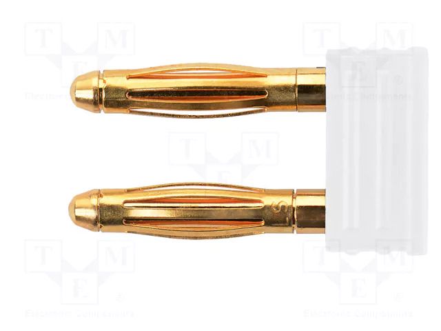 Connector: 2mm banana; stackable safety shunt; 12A; 30VAC; 60VDC SCHÜTZINGER KURZ6730IGAU-WS