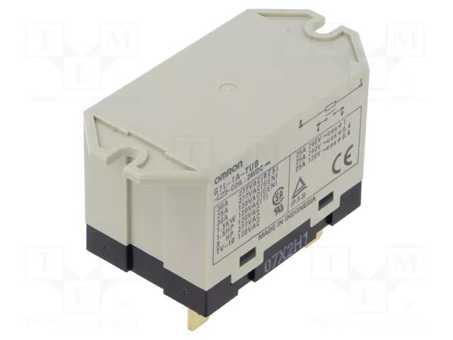 Relay: electromagnetic; SPST-NO; Ucoil: 24VDC; Icontacts max: 30A OMRON Electronic Components G7L-1A-TUB-24DC