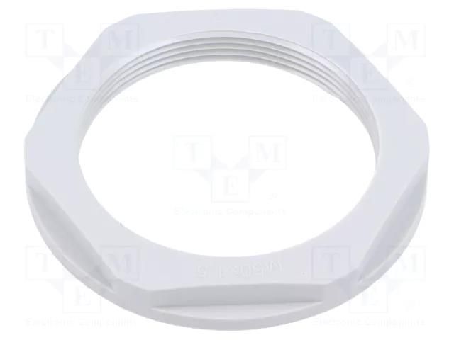 Nut; M50; polyamide; 60mm; light grey; Thread: metric; Pitch: 1.5 TE Connectivity 1SNG607019R0000