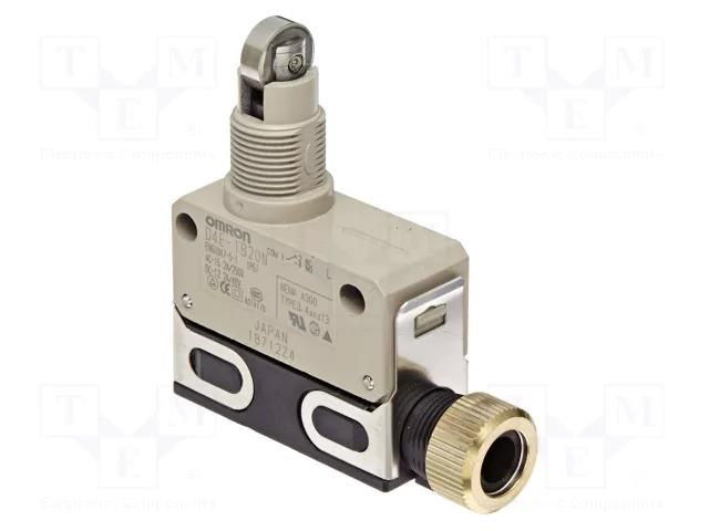 Limit switch; NO + NC; 5A; max.250VAC; max.250VDC; IP67; -10÷80°C OMRON D4E-1B20N